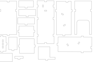 Adobe Illustrator File with Dice Tower Pieces