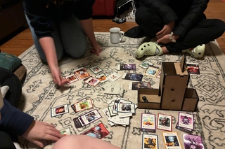 Dice Tower Being Used in a Game