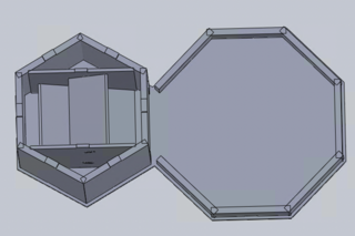 Top view of tower interior CAD