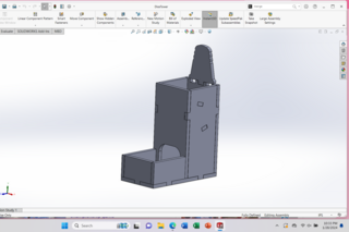 Inital CAD model of dice tower