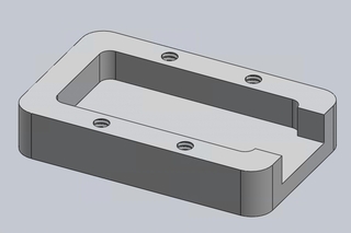 Solidworks design of flash drive bottom