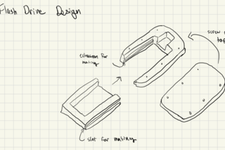 flash drive initial sketch