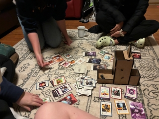 Dice Tower Being Used in a Game