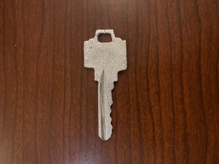 pewter casted key